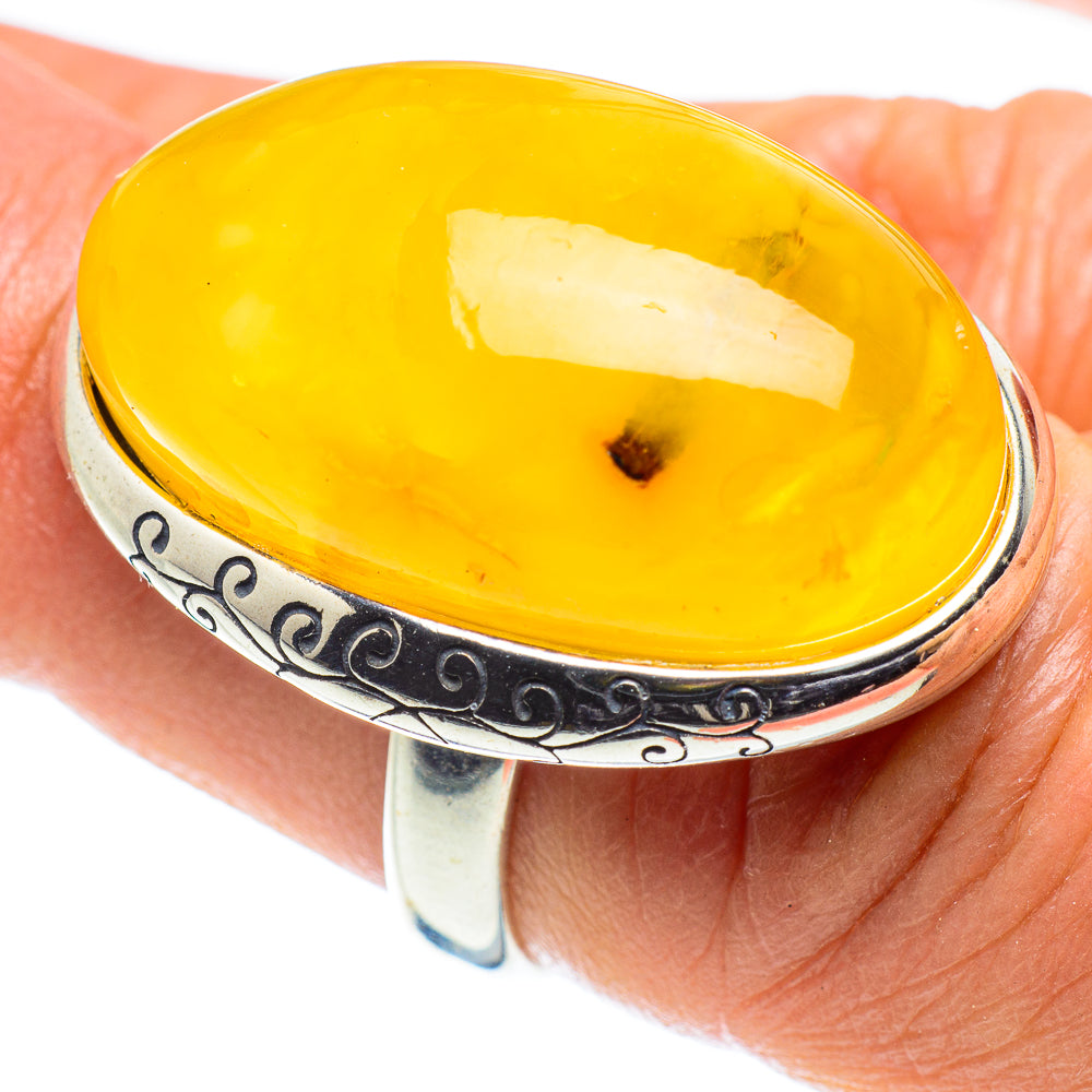 Baltic Amber Rings handcrafted by Ana Silver Co - RING58364