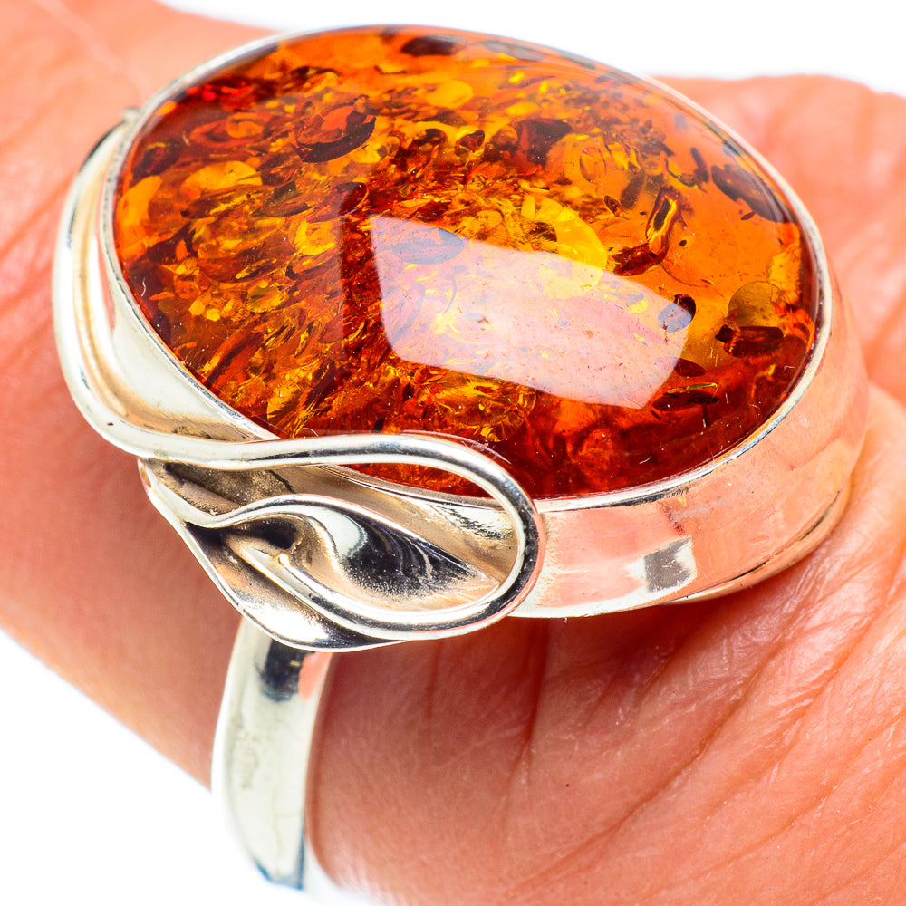 Baltic Amber Rings handcrafted by Ana Silver Co - RING58365