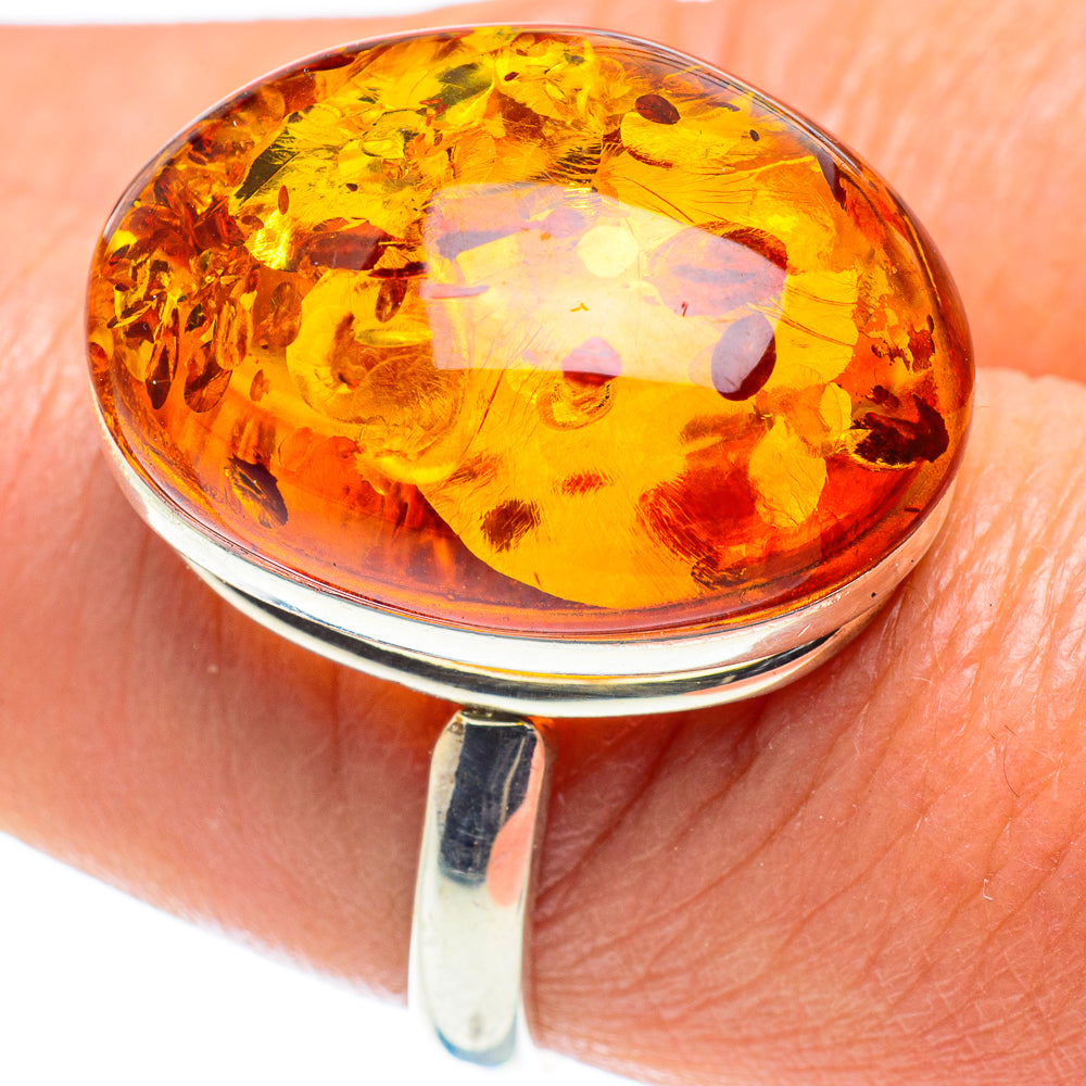 Baltic Amber Rings handcrafted by Ana Silver Co - RING58366