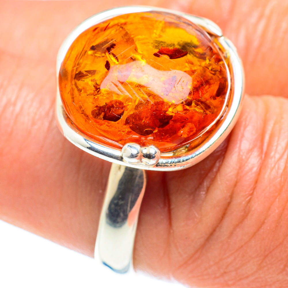 Baltic Amber Rings handcrafted by Ana Silver Co - RING58367