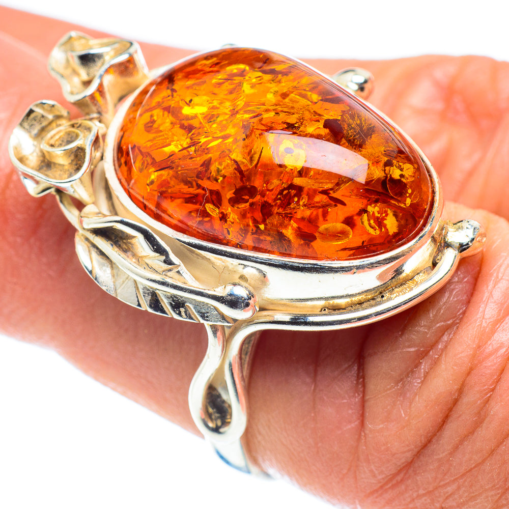 Baltic Amber Rings handcrafted by Ana Silver Co - RING58370
