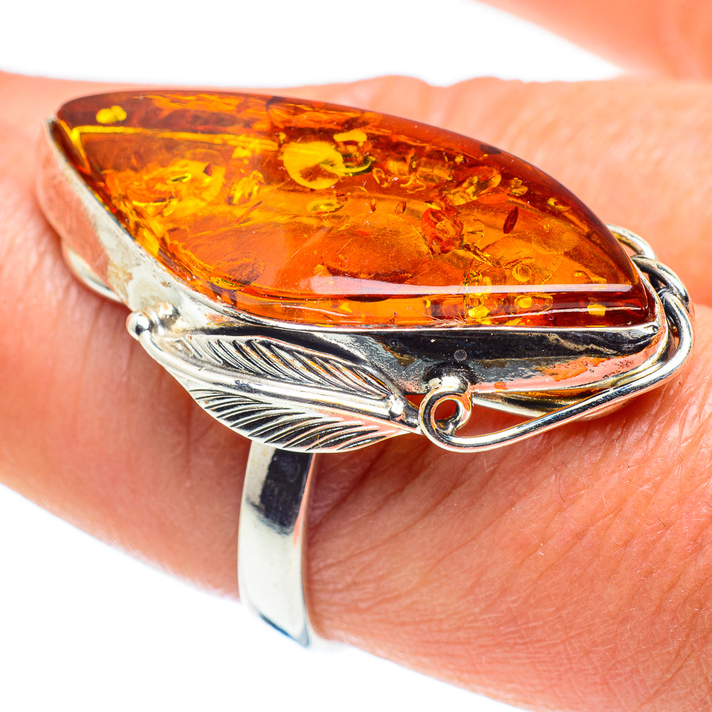 Baltic Amber Rings handcrafted by Ana Silver Co - RING58371