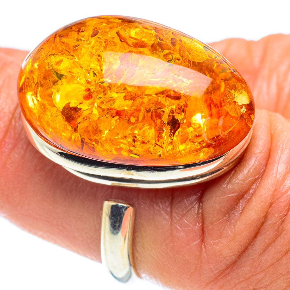 Baltic Amber Rings handcrafted by Ana Silver Co - RING58376