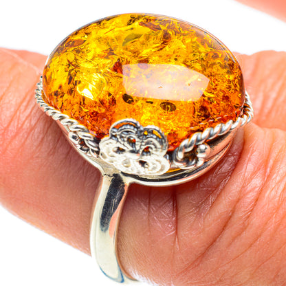 Baltic Amber Rings handcrafted by Ana Silver Co - RING58377