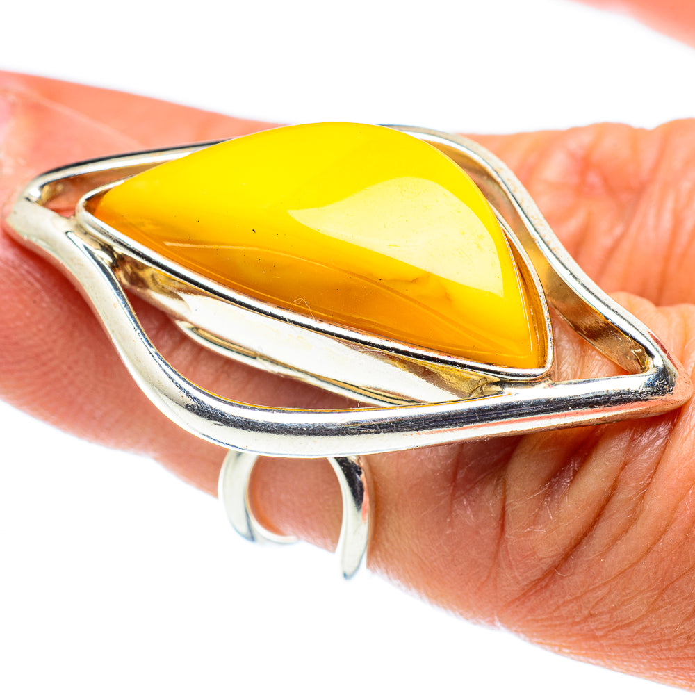 Baltic Amber Rings handcrafted by Ana Silver Co - RING58380