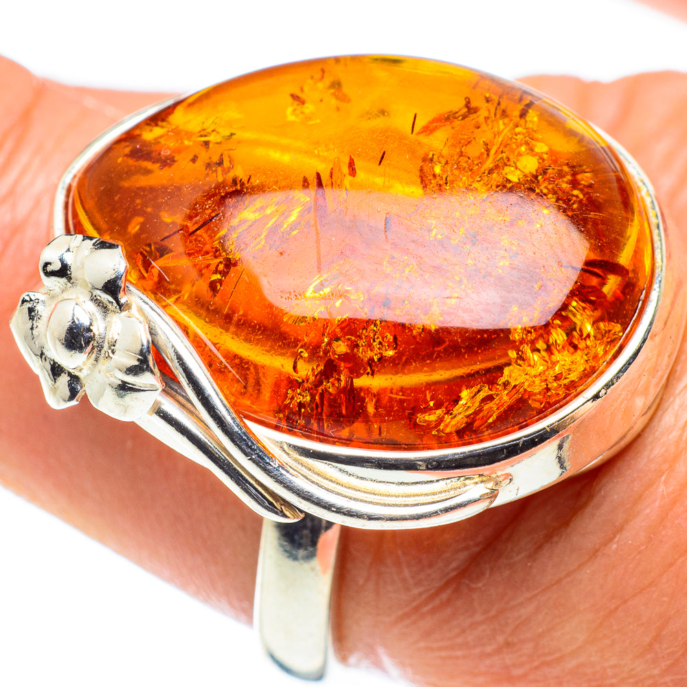 Baltic Amber Rings handcrafted by Ana Silver Co - RING58382