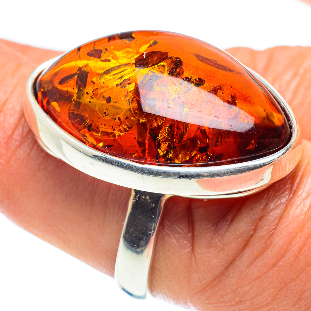 Baltic Amber Rings handcrafted by Ana Silver Co - RING58383