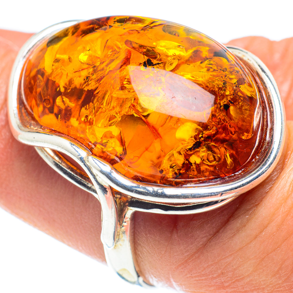 Baltic Amber Rings handcrafted by Ana Silver Co - RING58386