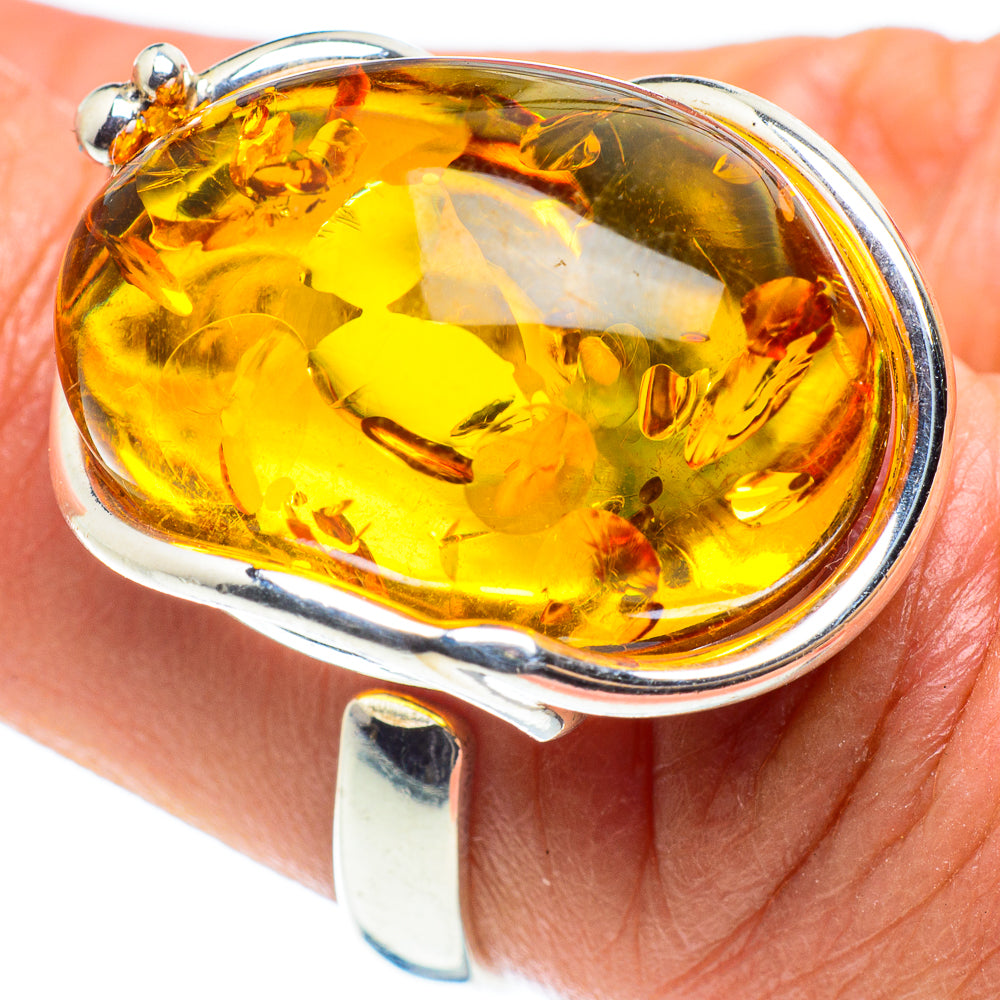 Baltic Amber Rings handcrafted by Ana Silver Co - RING58389
