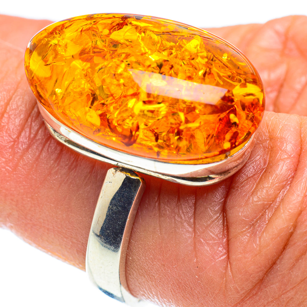 Baltic Amber Rings handcrafted by Ana Silver Co - RING58390