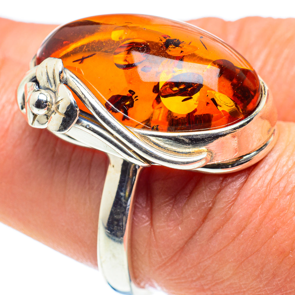 Baltic Amber Rings handcrafted by Ana Silver Co - RING58391
