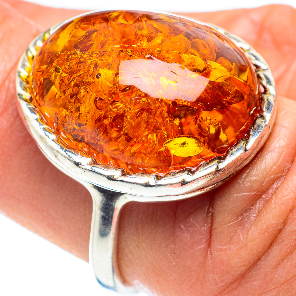 Baltic Amber Rings handcrafted by Ana Silver Co - RING58392