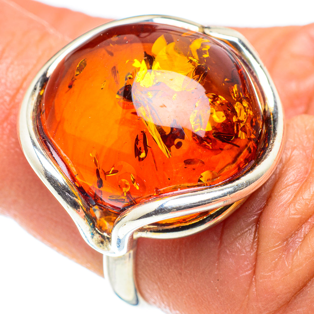Baltic Amber Rings handcrafted by Ana Silver Co - RING58393