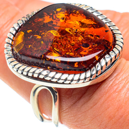 Baltic Amber Rings handcrafted by Ana Silver Co - RING58394