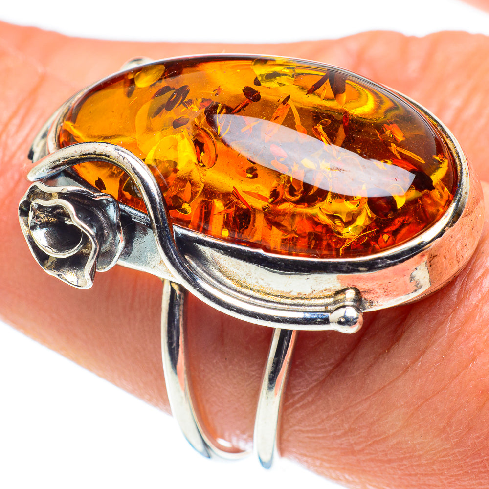 Baltic Amber Rings handcrafted by Ana Silver Co - RING58395
