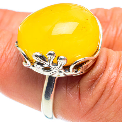 Baltic Amber Rings handcrafted by Ana Silver Co - RING58397