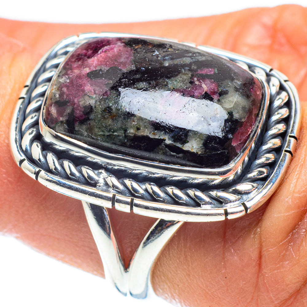 Russian Eudialyte Rings handcrafted by Ana Silver Co - RING58408
