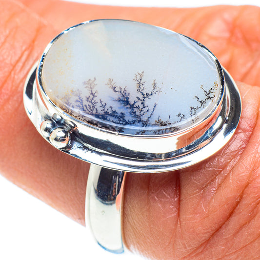 Scenic Dendritic Agate Rings handcrafted by Ana Silver Co - RING58409