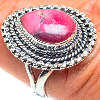Rhodonite Rings handcrafted by Ana Silver Co - RING58426