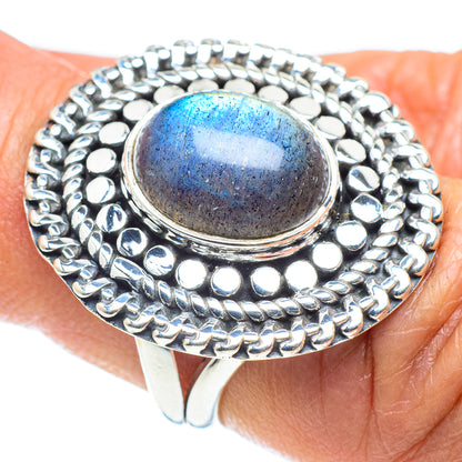 Labradorite Rings handcrafted by Ana Silver Co - RING58440