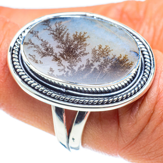 Scenic Dendritic Agate Rings handcrafted by Ana Silver Co - RING58446