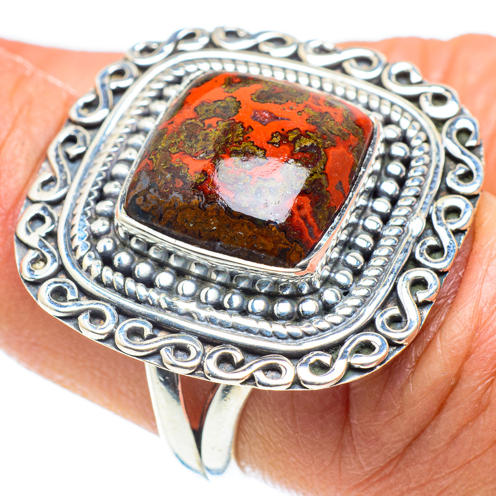 Moroccan Agate Rings handcrafted by Ana Silver Co - RING58448