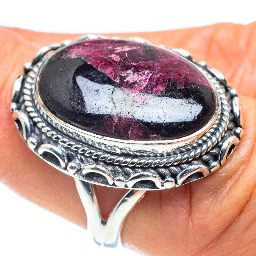 Russian Eudialyte Rings handcrafted by Ana Silver Co - RING58456