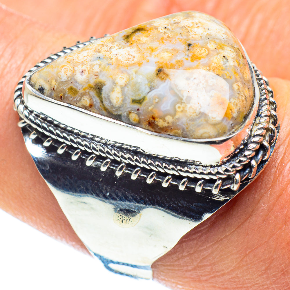 Ocean Jasper Rings handcrafted by Ana Silver Co - RING58460