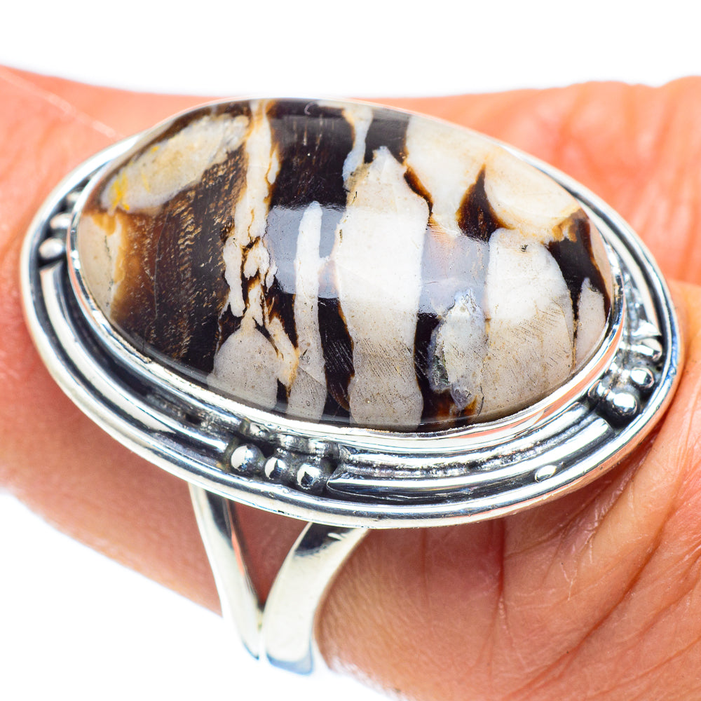 Peanut Wood Jasper Rings handcrafted by Ana Silver Co - RING58461