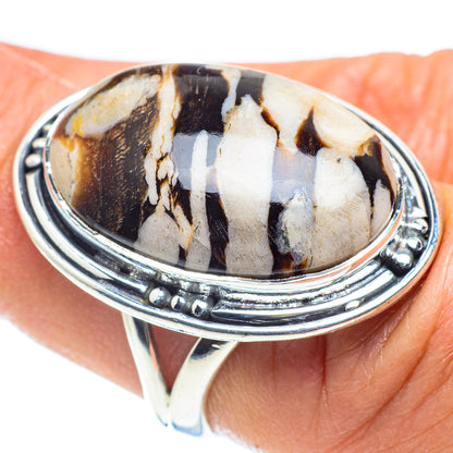 Peanut Wood Jasper Rings handcrafted by Ana Silver Co - RING58461