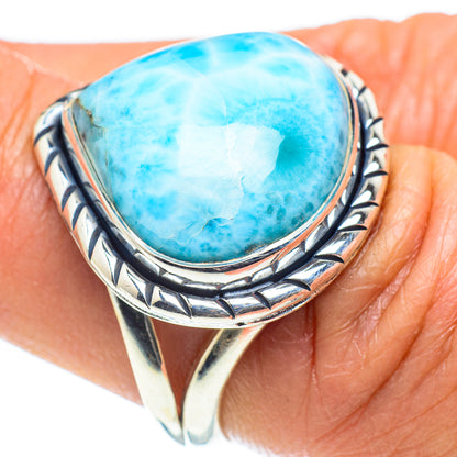 Larimar Rings handcrafted by Ana Silver Co - RING58462