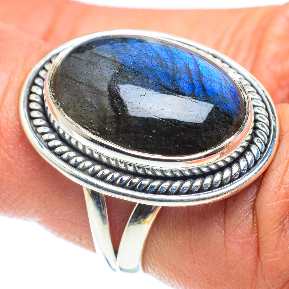 Labradorite Rings handcrafted by Ana Silver Co - RING58463