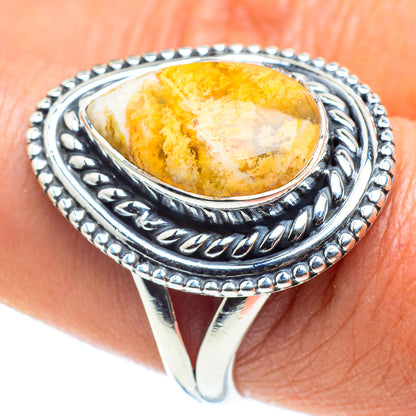 Ocean Jasper Rings handcrafted by Ana Silver Co - RING58464
