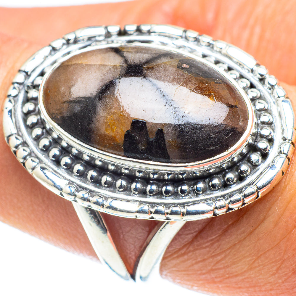 Chiastolite Rings handcrafted by Ana Silver Co - RING58466
