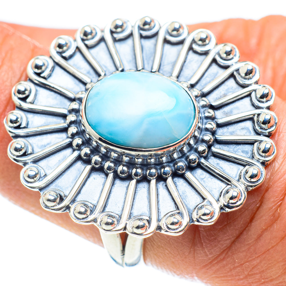 Larimar Rings handcrafted by Ana Silver Co - RING58467