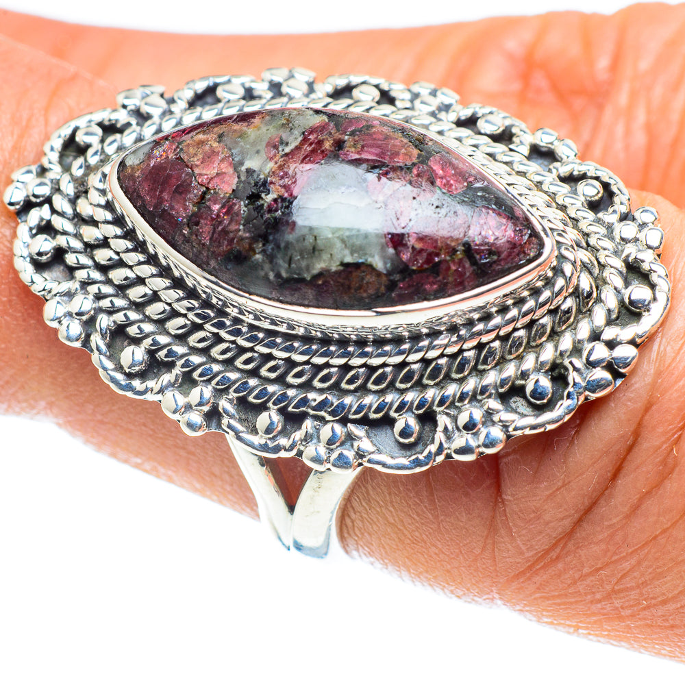 Russian Eudialyte Rings handcrafted by Ana Silver Co - RING58473