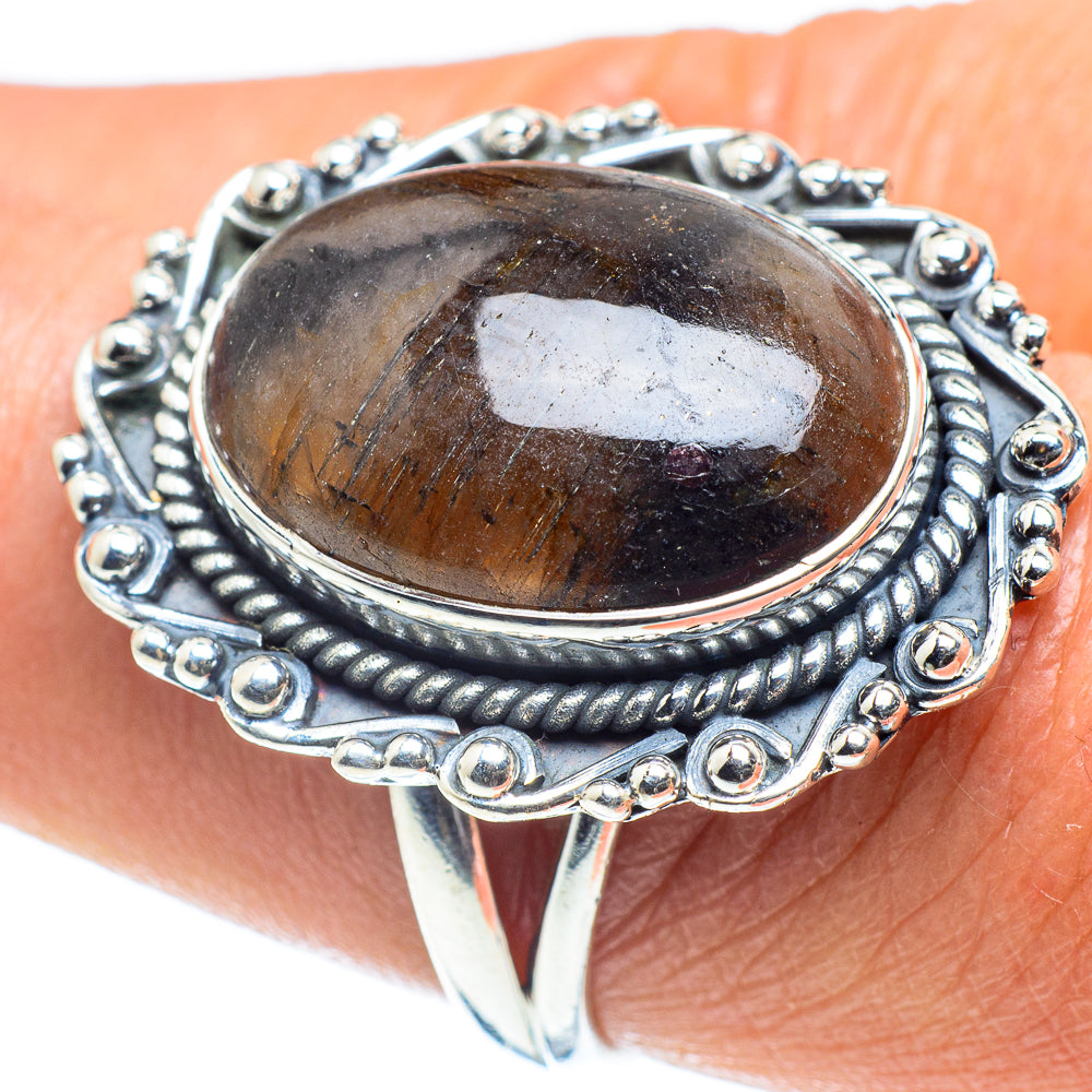 Chiastolite Rings handcrafted by Ana Silver Co - RING58478