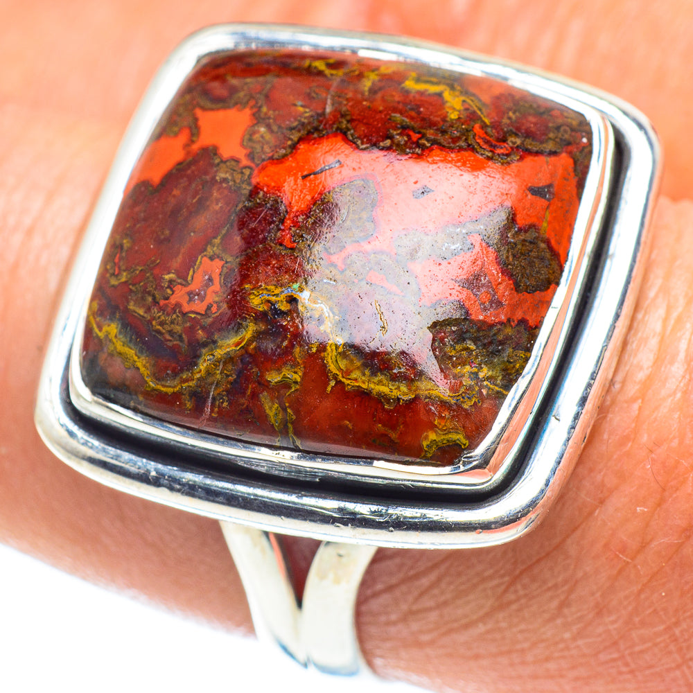 Moroccan Agate Rings handcrafted by Ana Silver Co - RING58480