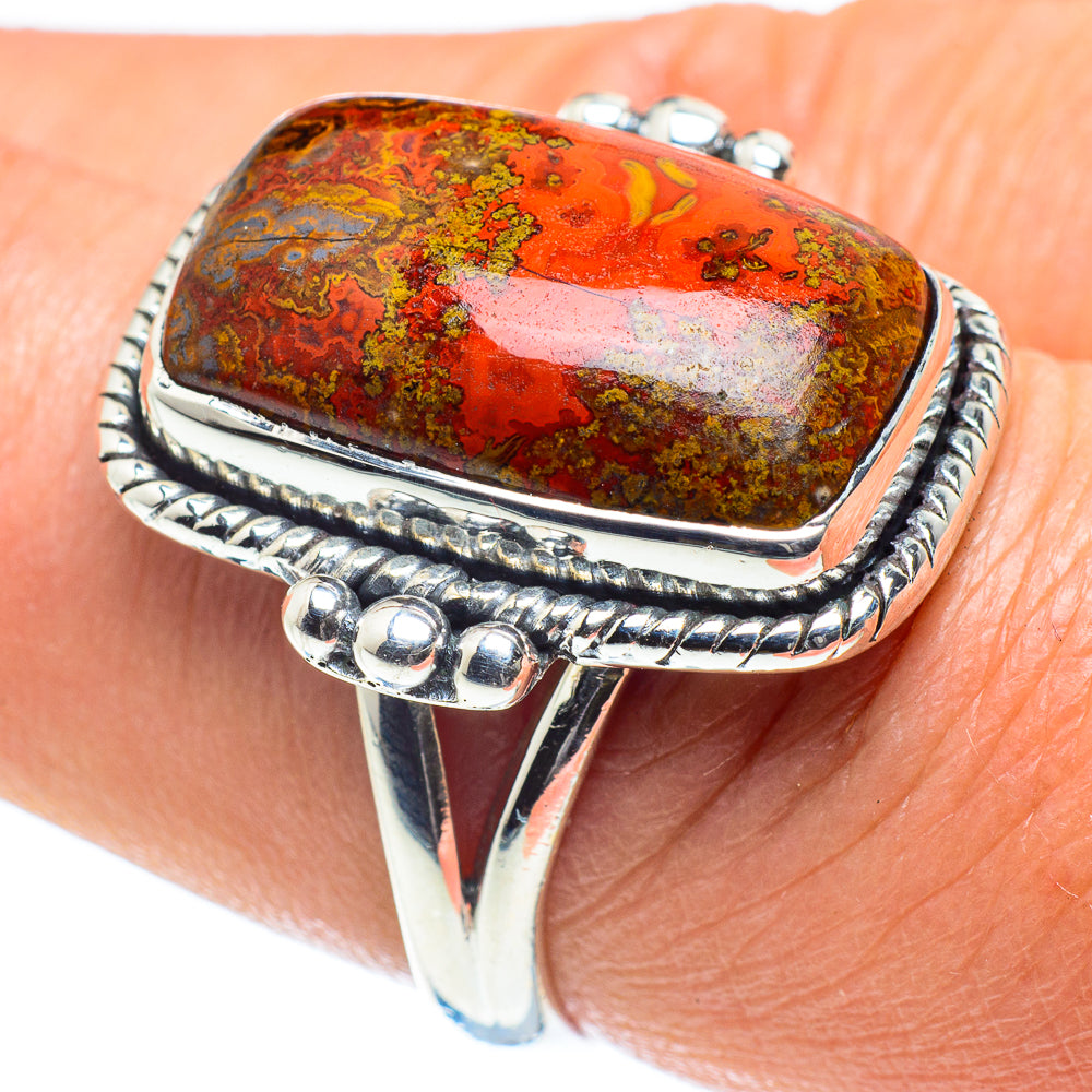 Moroccan Agate Rings handcrafted by Ana Silver Co - RING58481