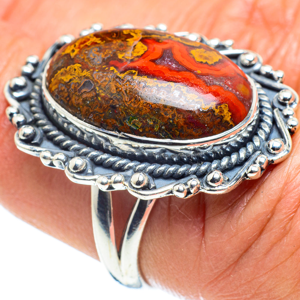 Moroccan Agate Rings handcrafted by Ana Silver Co - RING58489