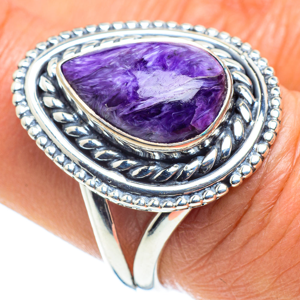 Charoite Rings handcrafted by Ana Silver Co - RING58494