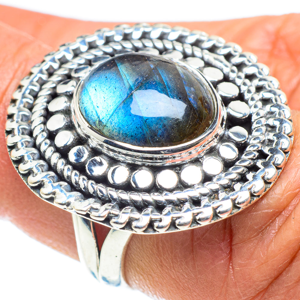 Labradorite Rings handcrafted by Ana Silver Co - RING58496