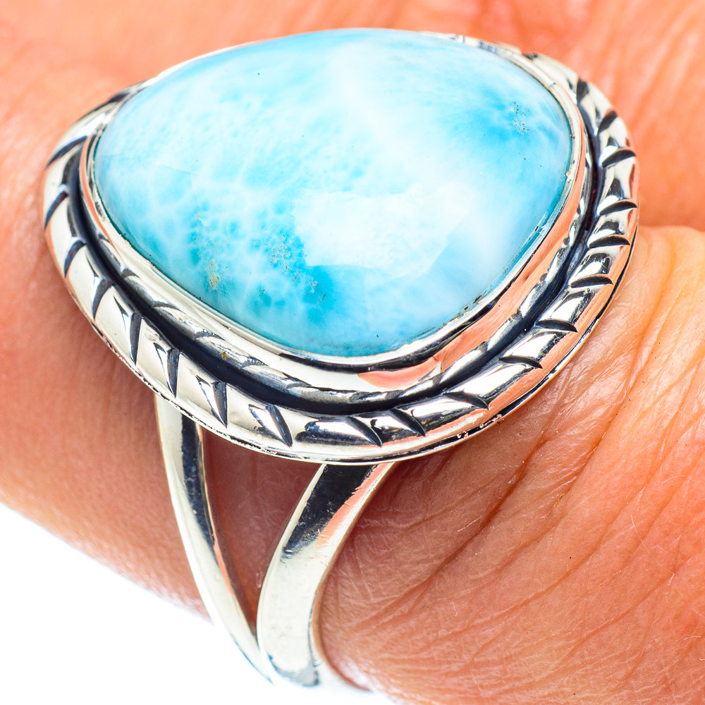 Larimar Rings handcrafted by Ana Silver Co - RING58500