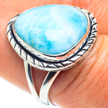 Larimar Rings handcrafted by Ana Silver Co - RING58500