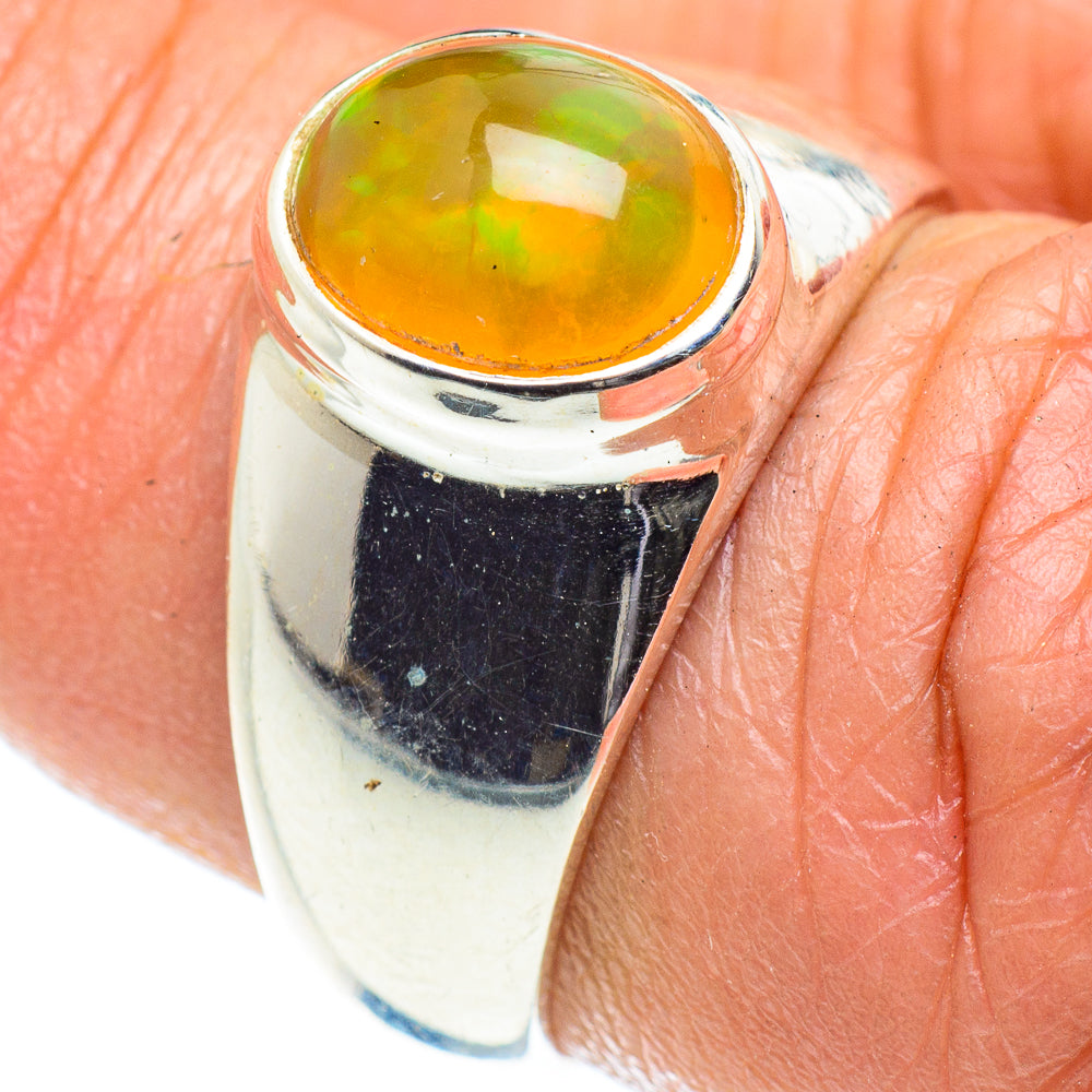 Ethiopian Opal Rings handcrafted by Ana Silver Co - RING58501