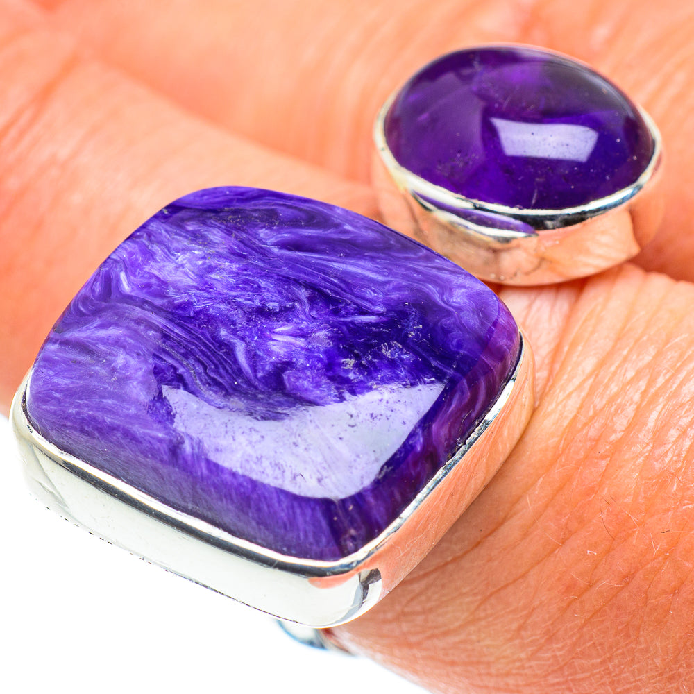 Charoite Rings handcrafted by Ana Silver Co - RING58502