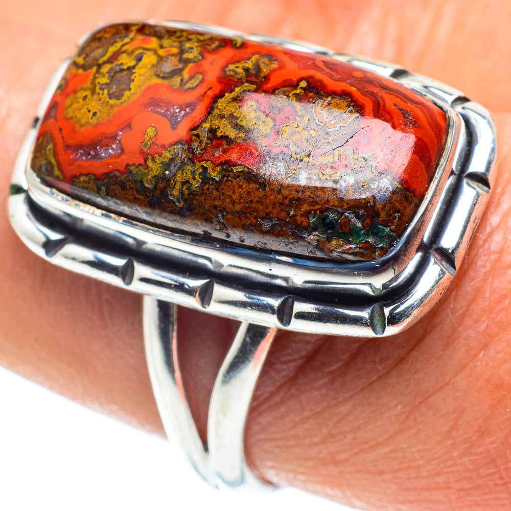 Moroccan Agate Rings handcrafted by Ana Silver Co - RING58511