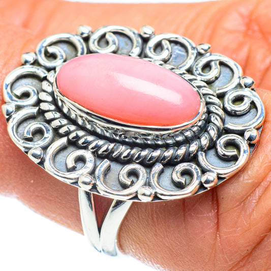 Pink Opal Rings handcrafted by Ana Silver Co - RING58523