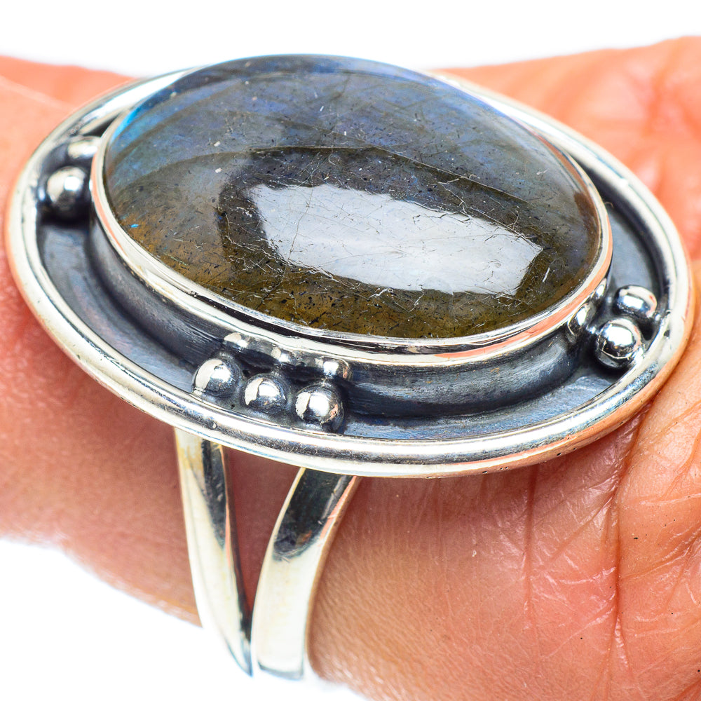 Labradorite Rings handcrafted by Ana Silver Co - RING58526