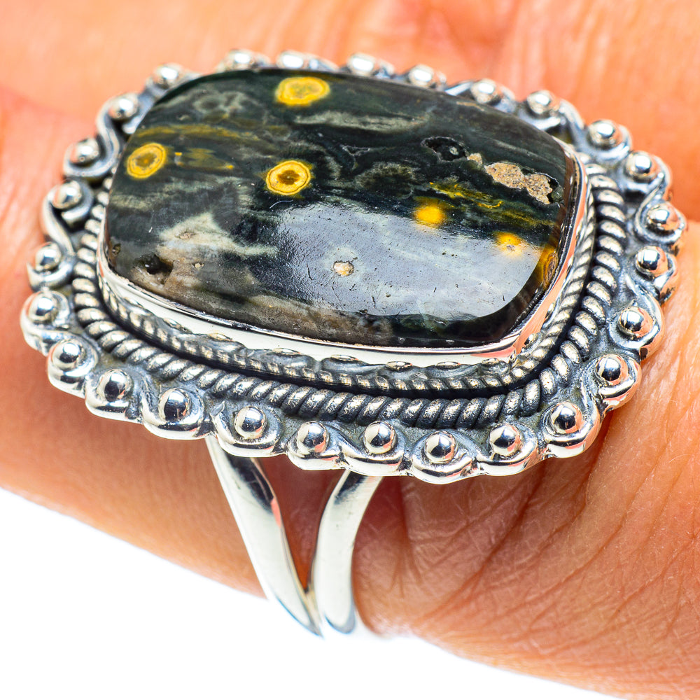 Ocean Jasper Rings handcrafted by Ana Silver Co - RING58531